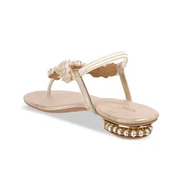 Mochi Women Embellished T-Strap Flats image 5