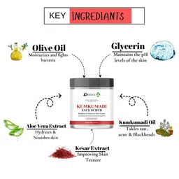 DERMA KR Kumkumadi Face Scrub - 100 g image 5