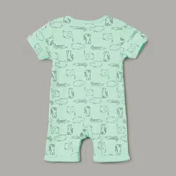 Juniors by Lifestyle Infants Boys Pack Of 3 Printed Pure Cotton Rompers image 3