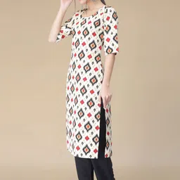 Moda Rapido Women Ethnic Motifs Printed Regular Kurta with Trousers image 3
