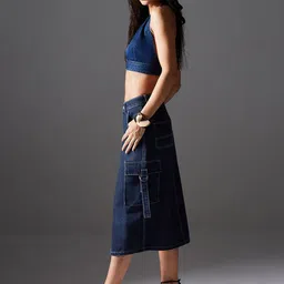 Miss Chase High Rise Straight Midi Skirt image 4