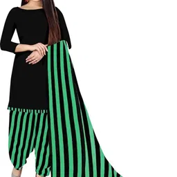 Attigo Printed Cotton Blend Unstitched Kurta & Patiyala with Dupatta-picture-12