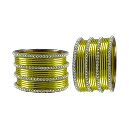 Vidhya Kangan Set Of 32 Gold-Plated Stone-Studded Bangles image 2