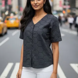 ZHOF Embroidered Cotton Top image 4