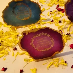 HOMEARTE Gold-Toned & Green Candle Holder-picture-12