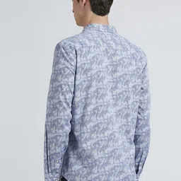 Pepe Jeans Men Spread Collar Abstract Printed Cotton Casual Shirt image 2