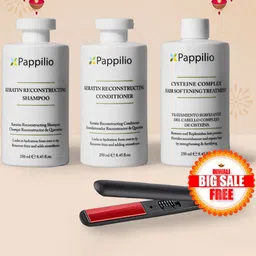Pappilio Set Of 3 Keratin Reconstructing Shampoo- Conditioner & Treatment- 250 ml Each-picture-31