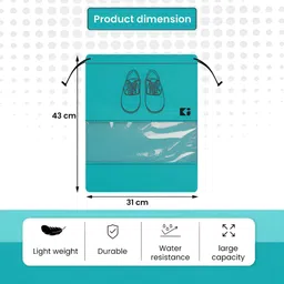 Aura Black Set of 6 Regular Shoes Organiser Organisers image 3