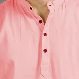 APEKTRA Men Solid Regular Above Knee Kurta image 5