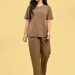 UNIBLISS Printed Pure Cotton Tunic With Trouser Co-Ords image 1