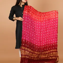 Apratim Bandhani Dyed Silk Dupatta-picture-11