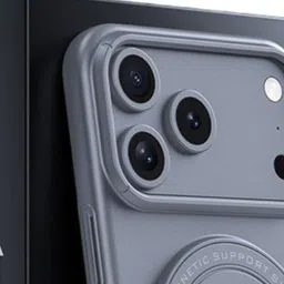 Luxury Kase iPhone 17 Pro Premium Magnetic Support Shell Case with Built-in Kickstand image 5