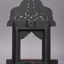 Exotic India Wooden Ethnic Motifs Matte Handmade Hall Jharokha Wall Hangings - 17 In image 4