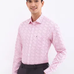 Allen Solly Men Spread Collar Geometric Printed Cotton Slim Fit Formal Shirt image 4