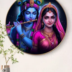 Livin'luxe Black & Blue 1 Piece Wood Religious Wall Paintings-image-96