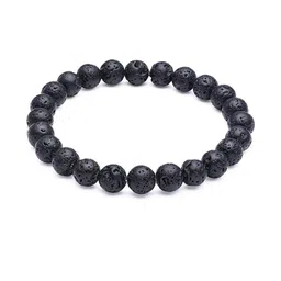 RAVIOUR LIFESTYLE Unisex Black Slip-On Bracelet-picture-29
