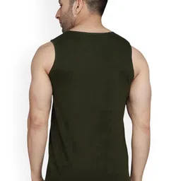 SLOWLORIS Men Pack of 2 Printed Bio-Wash Combed Cotton Gym Vests image 4