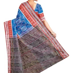 COTTONSILK & KHANDUAPATA Woven Design Pure Cotton Handloom Sambalpuri Saree image 4