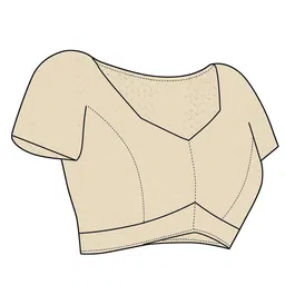 CATCHY FOREVER Floral Printed Saree With Blouse Piece image 4