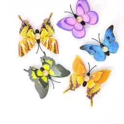 Balasundri Girls Pack of 5 Butterfly Hair Clips-image-5
