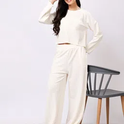 Stem Rope Round Neck T-Shirt With Trouser Co-Ords image 5