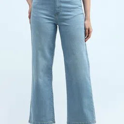 U.S. Polo Assn. Women Women Wide Leg High-Rise Light Fade Stretchable Jeans-picture-32