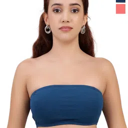 SELFCARE Bandeau Solid Full Coverage Non Padded Cotton Bra image 1