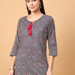 NEESH Women Paisley Printed Pure Cotton Kurti-picture-19