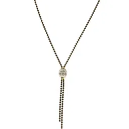KPOP Gold-Plated Stone Studded Minimal Necklace image 5