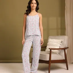 ETC Floral Printed Shoulder Straps Pyjamas Set image 3