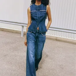 H&M Wide High Jeans image 2