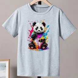 KPOP Girls Graphic Printed Round Neck T-shirt-image-48