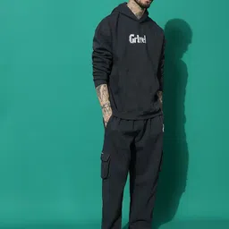 GRIFFEL Typography Pure Cotton Hooded Tracksuit image 5