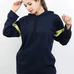 RYTE STYLE Women Colourblocked Hooded 1 T-shirt-picture-17