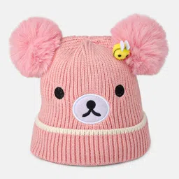 DukieKooky Unisex Kids Embroidered Woollen Beanie-picture-29