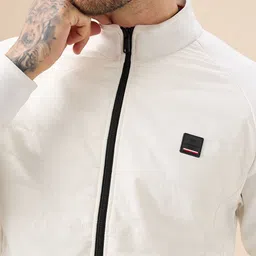 Status Quo Men Mock Collar Front-Open Sweatshirt image 3