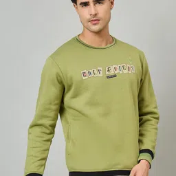 Duke Men Typography Printed Round Neck Pullover image 4