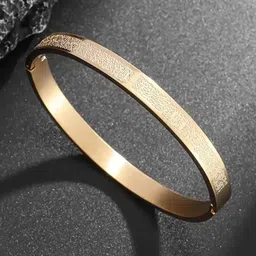 UNIVERSITY TRENDZ Men Stainless Steel Gold-Plated Antique Cuff Bracelet-picture-31
