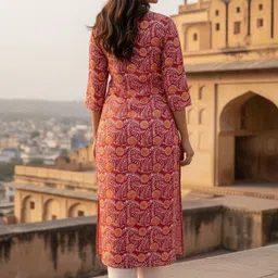 THE FAB FACTORY Botanical Printed Kurti image 3