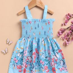 Toonyport Girls Floral Printed Fit & Flare Dress-picture-7
