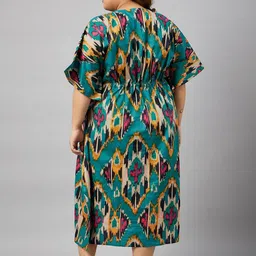 Curves By ZeroKaata Printed Maxi Nightdress image 4