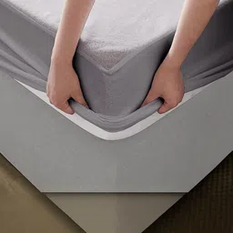 AGS ACTIVE Grey Terry Breathable Mattress Protector image 2