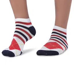 MJE Men Pack Of 5 Patterned Ankle Length Socks image 2