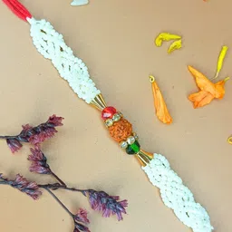 Anouk Rudraksha Rakhi With Quirky Card, Roli & Chawal-picture-31