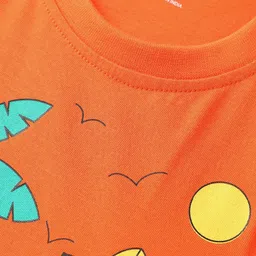 Honeyhap Boys Pack Of 2 Printed Tropical T-shirt image 3