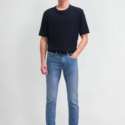 Arrow New York Men Cotton Urban Slim Slim Fit Light Fade Stretchable Jeans image 4