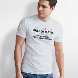 Seekbuylove Men Typography Printed Bio Finish T-shirt image 5