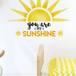 INDIAN ROYALS Yellow & Black Printed Waterproof Heat Resistant Self Adhesive Wall Sticker-image-7