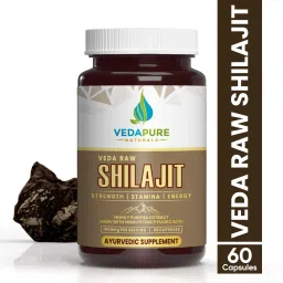 VEDAPURE Veda Raw Shilajit Capsules (Tribulus Terrestris) | Shilajit Capsules for Men & Women | Lab Tested Shilajit-60 Capsules-image-36
