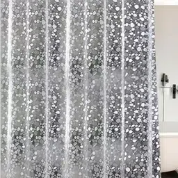 HOME ARK Set of 2 Grey & Transparent Set of 2 Sheer Door Curtain-image-35